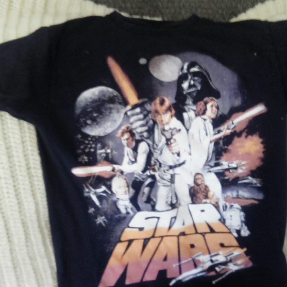 Star Wars Black Tee with Iconic Characters